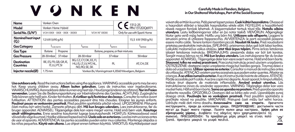 Vonken Home + Gas Control Unit
